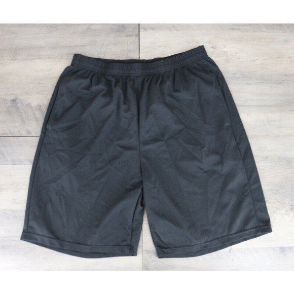 Real Essentials Mens Size XL Pull On Dri Fit Athletic Shorts Black - Picture 1 of 6